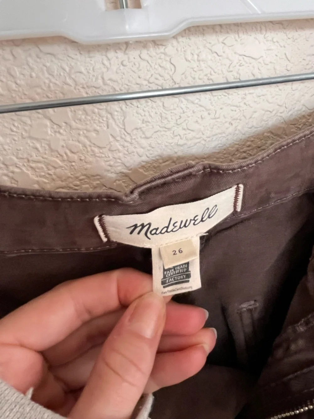 Madewell Womens Darted Double Barrel Pants - Chocolate Brown - Picture 9 of 14